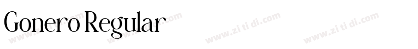 Gonero Regular字体转换
